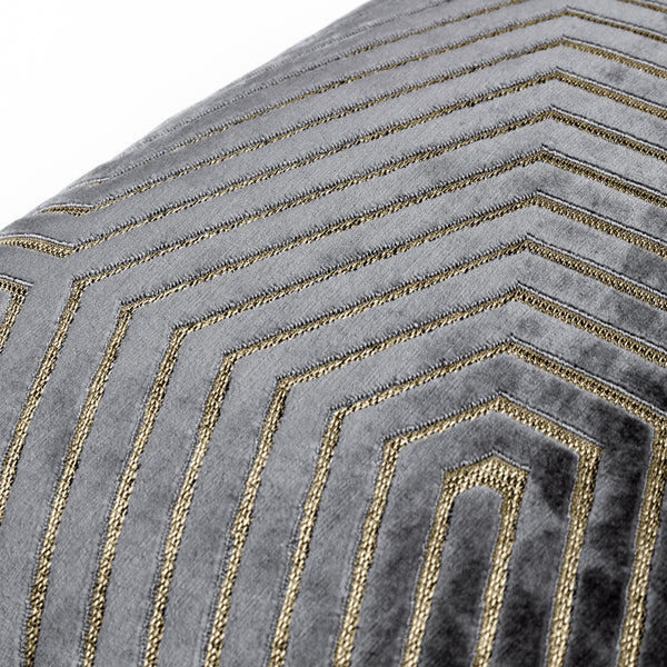 Evoke 45x45 Feather Filled Cushion Charcoal - view 5