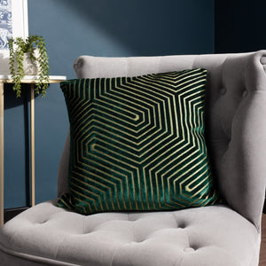 Evoke 45x45 Feather Filled Cushion Emerald - view 6
