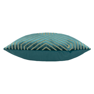 Evoke 45x45 Feather Filled Cushion Teal - view 4