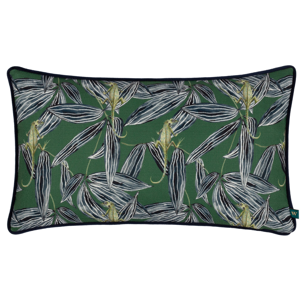 Ebon Wilds Nkiru 30x50 Feather Filled Cushion Green