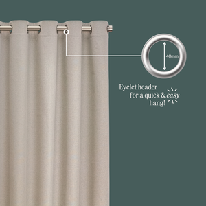 Winter Woods 228x137 Eyelet Curtains Emerald - Riva