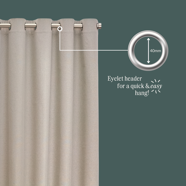 Winter Woods 228x137 Eyelet Curtains Emerald - Riva