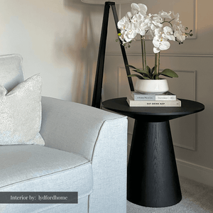 Tavamo Side Table - Black Oak - Tommy Franks