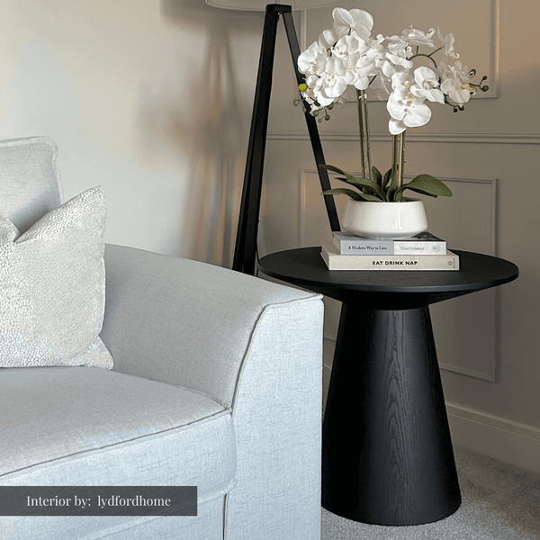 Tavamo Side Table - Black Oak - Tommy Franks