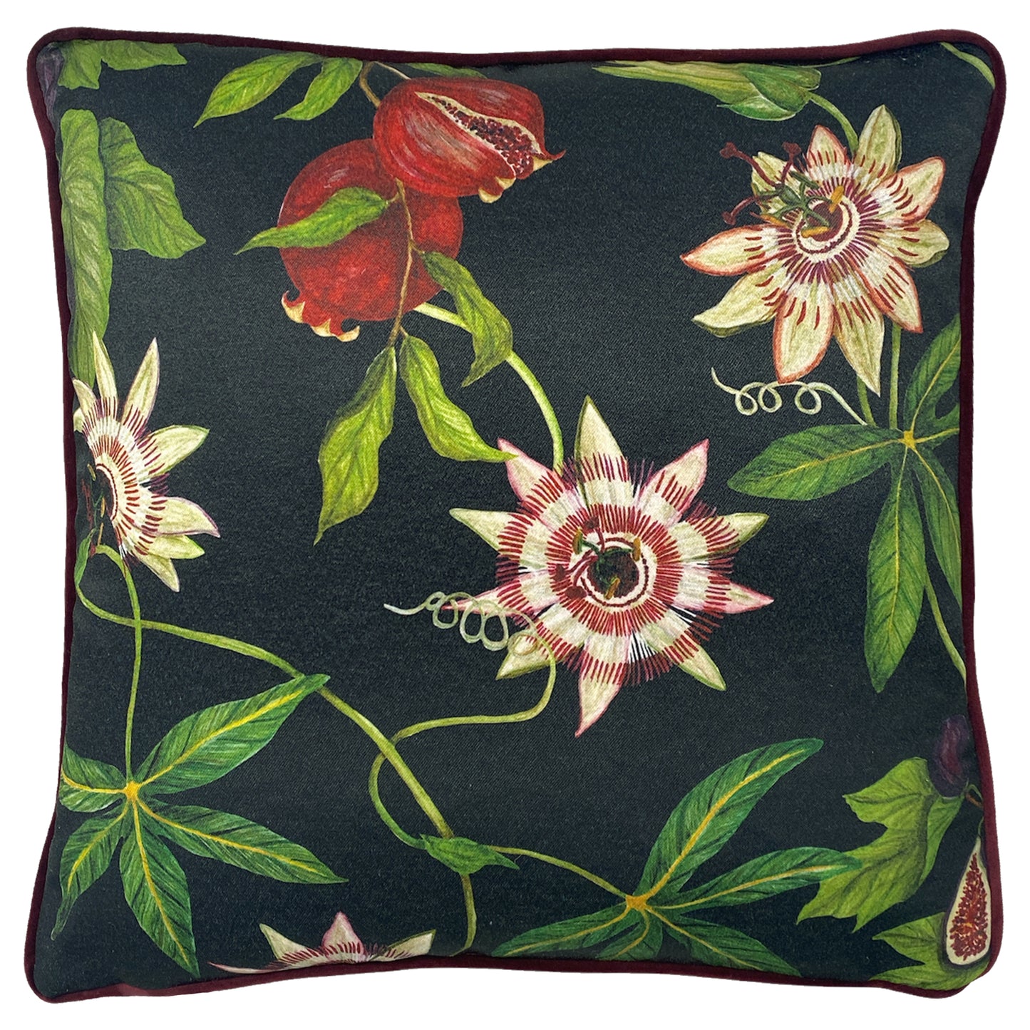 FIGARO 43X43 FEATHER FILLED CUSHION GREEN