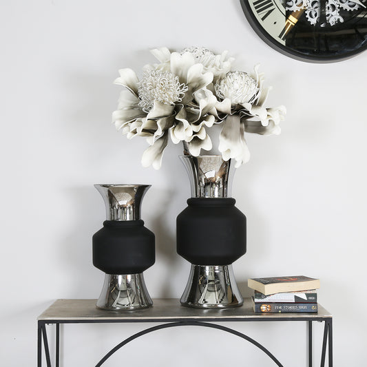 96cm Foam Flower Grey