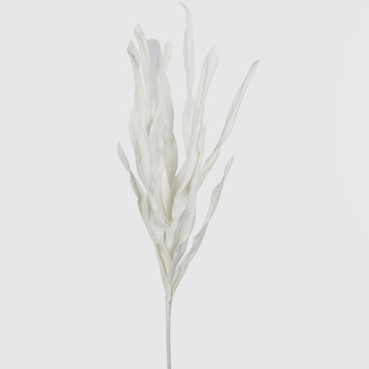 120cm Foam Slim Leaves White
