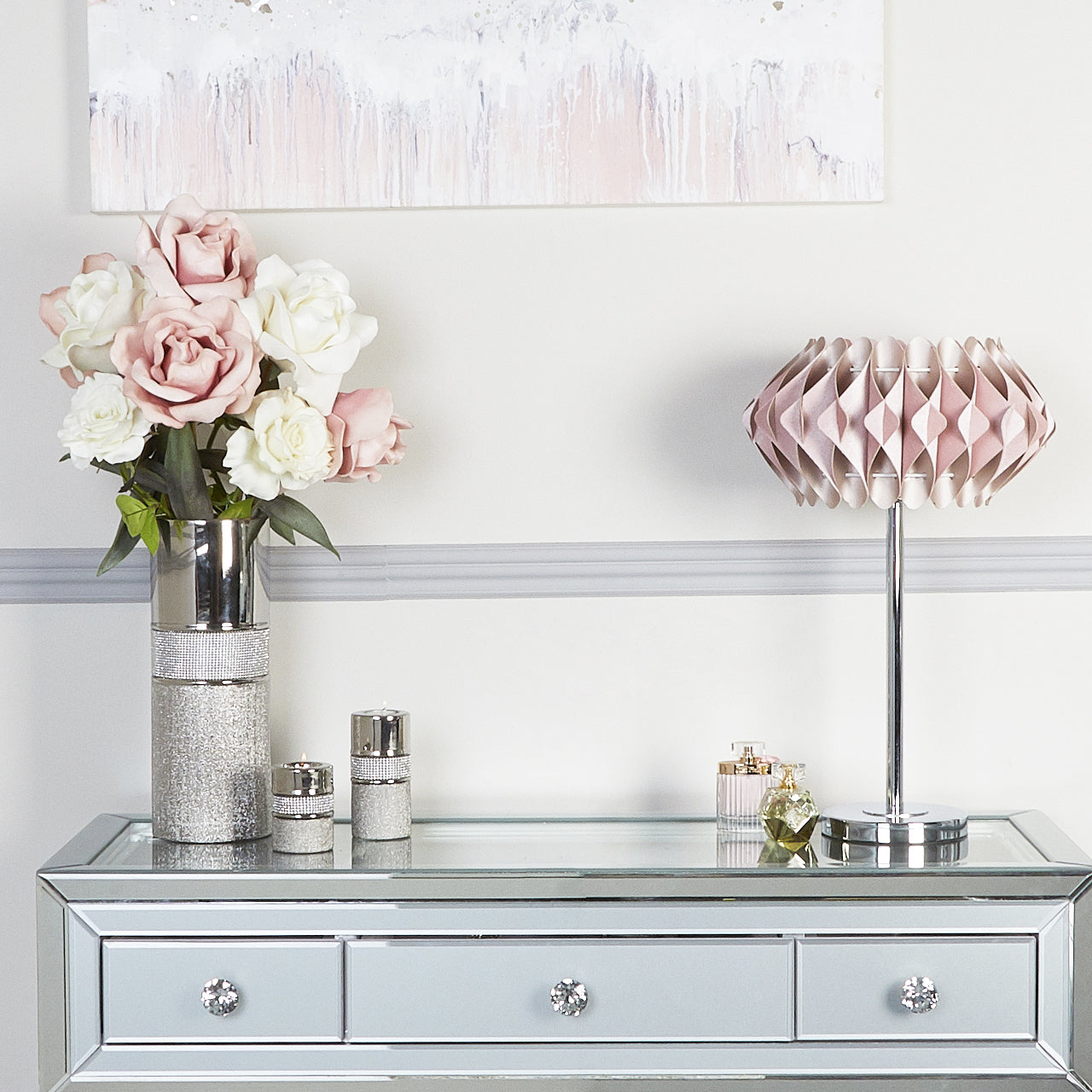 86cm Foam Rose White