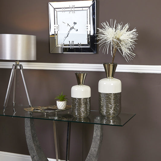 85cm Foam Spike Flower White