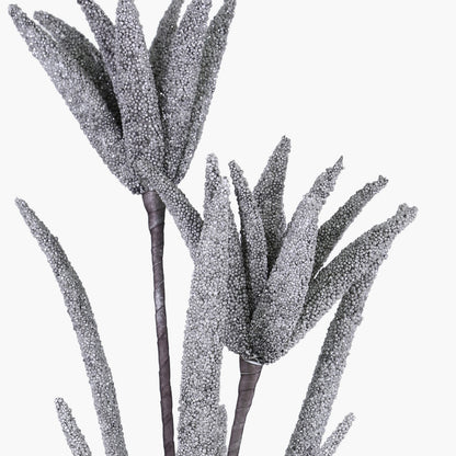 100cm Foam Buds Grey With Glitter