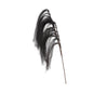 174cm Pampas Grass Spray Black