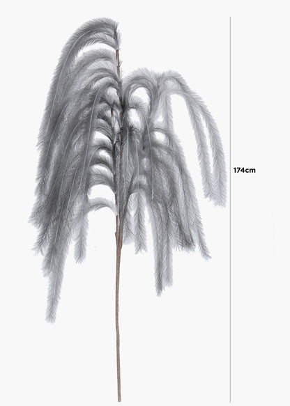 174cm Pampas Grass Spray Grey