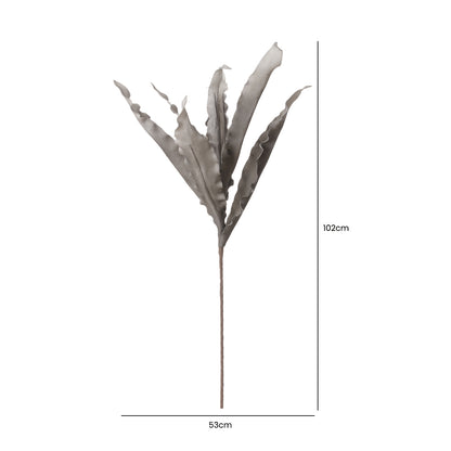 102cm Foam Gladiola Leaves Grey