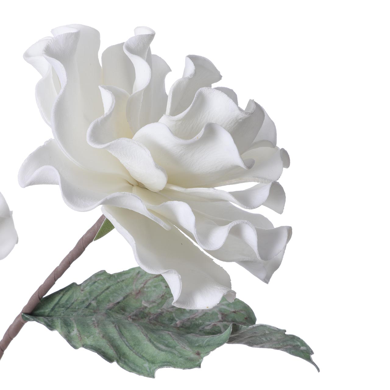 100cm Foam Triple Stem Flower White