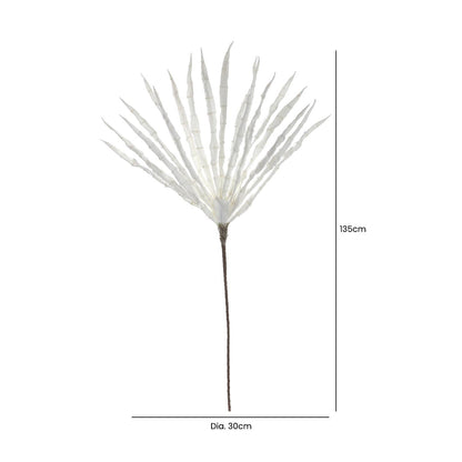 135cm Bamboo Style Foam Flower White