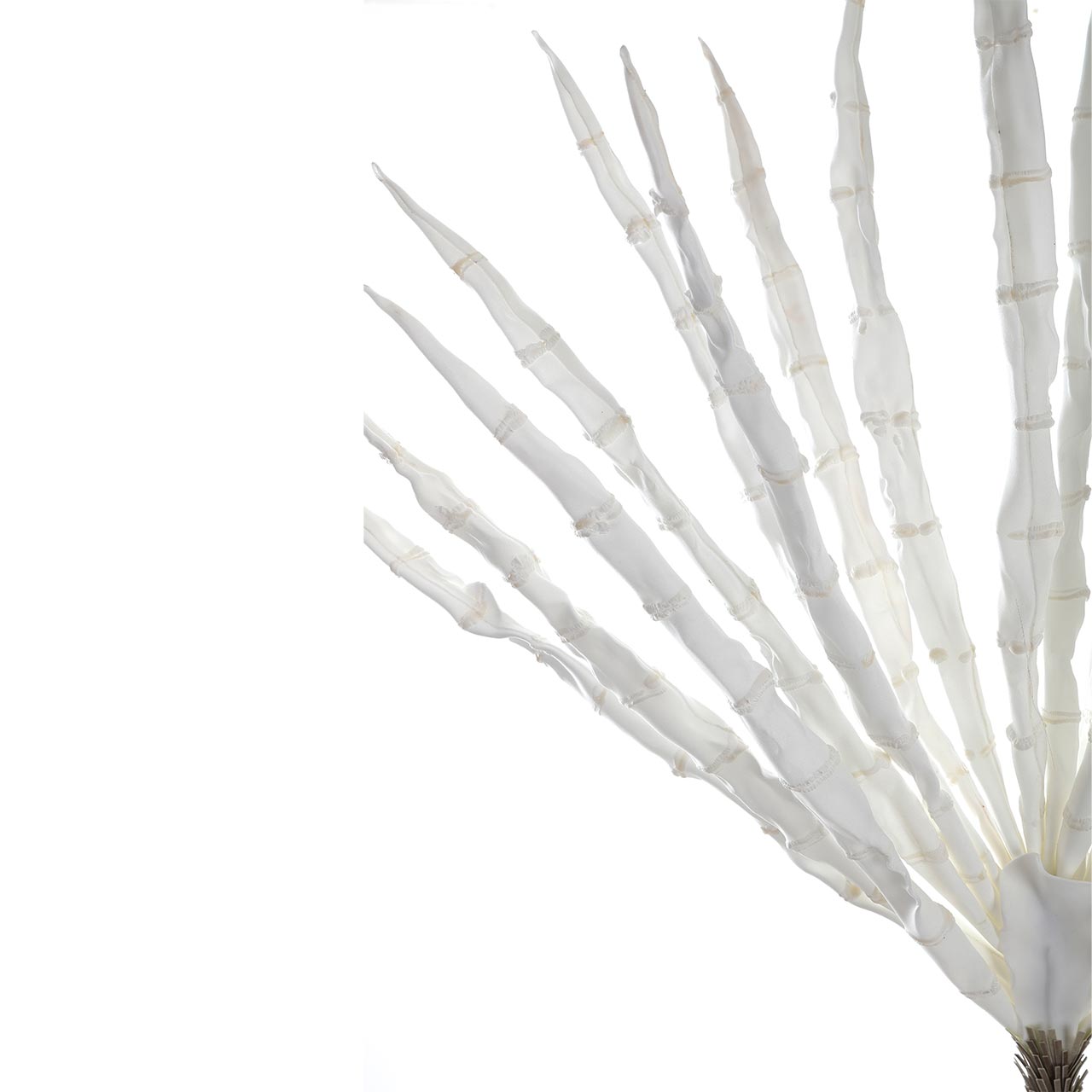 135cm Bamboo Style Foam Flower White