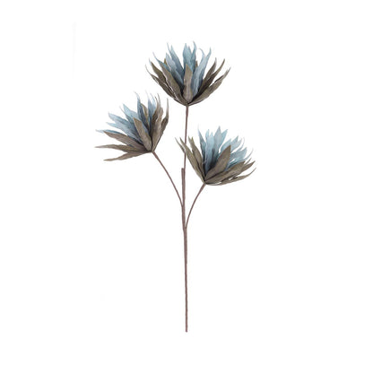 108cm Triple Stem Foam Flower Blue