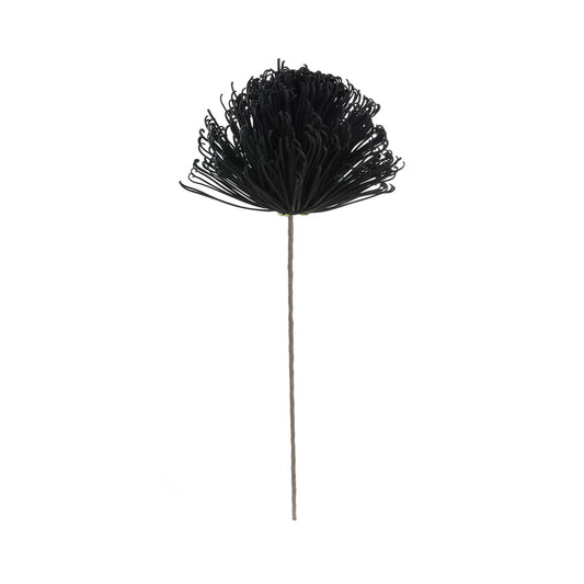 70cm Dandelion Foam Flower Black