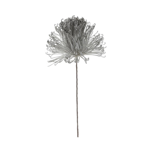 70cm Dandelion Foam Flower Grey