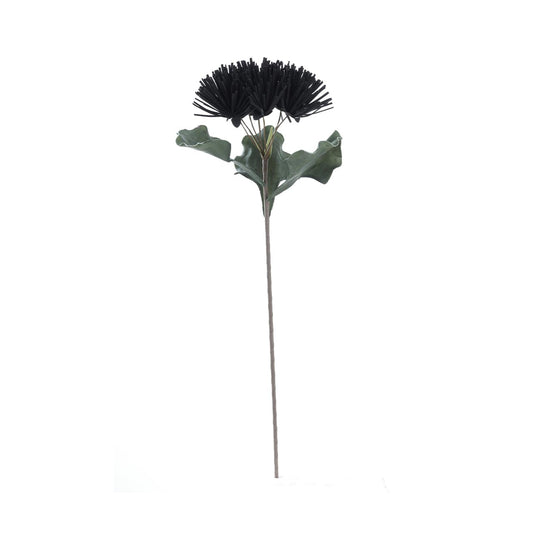84cm Pincushion Foam Flower Black