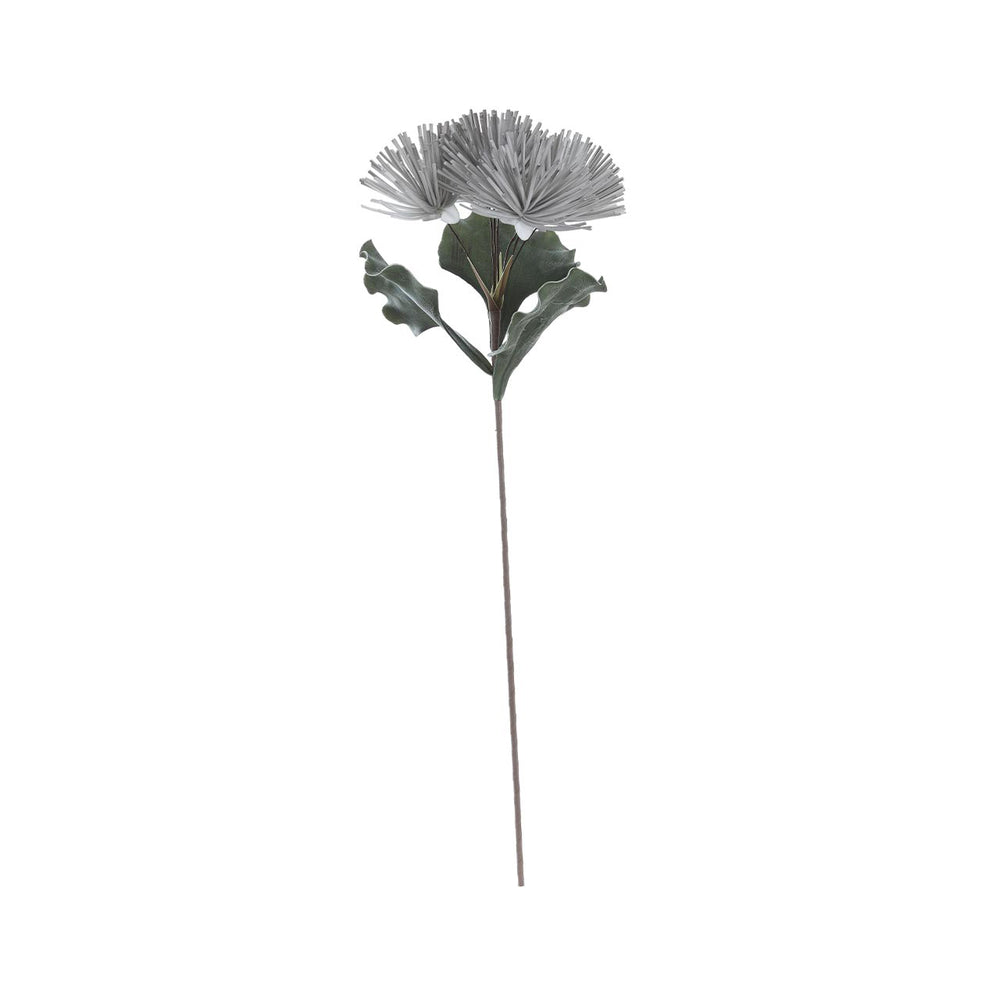 84cm Pincushion Foam Flower Grey