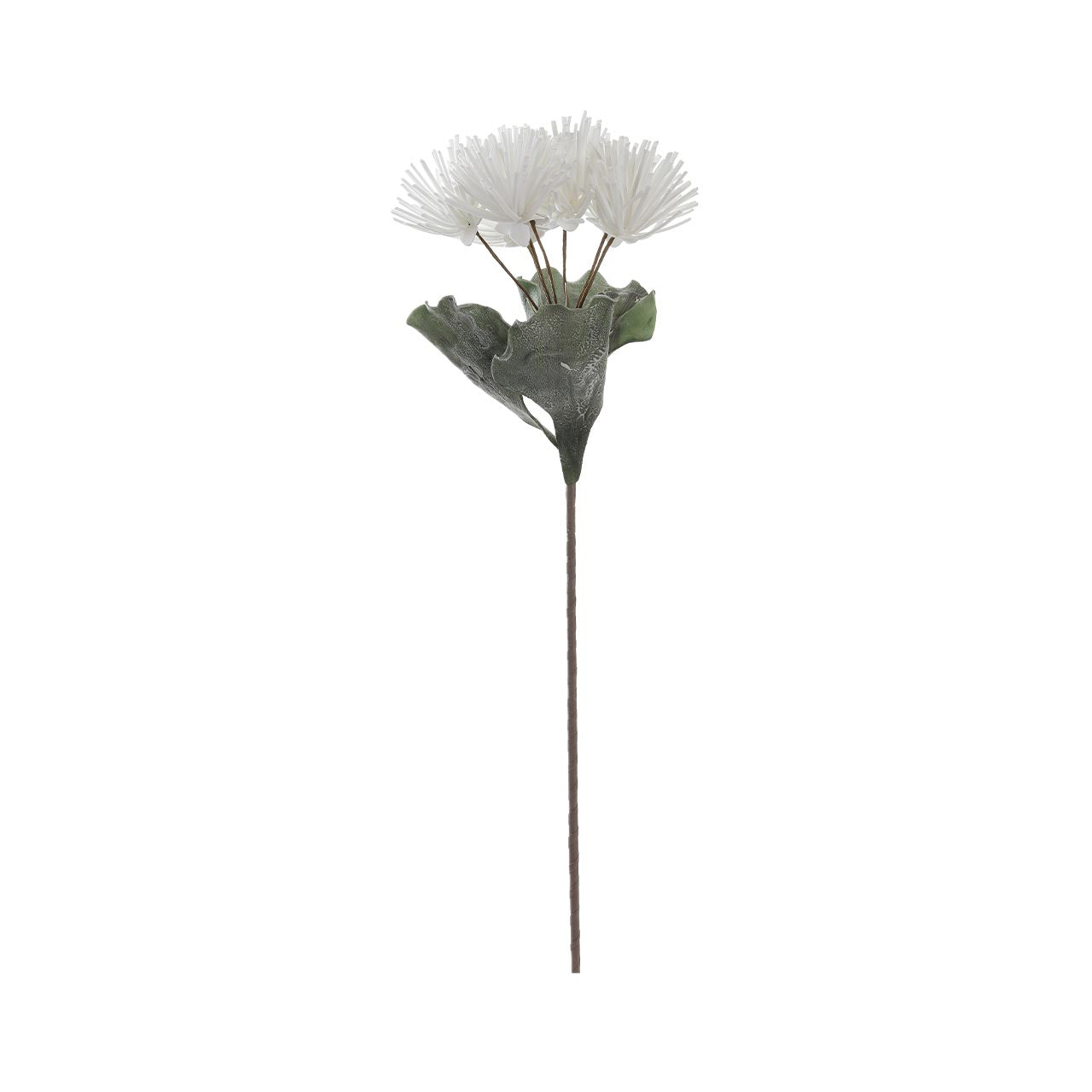 84cm Pincushion Foam Flower White