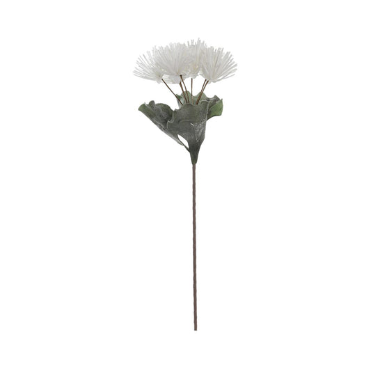 84cm Pincushion Foam Flower White