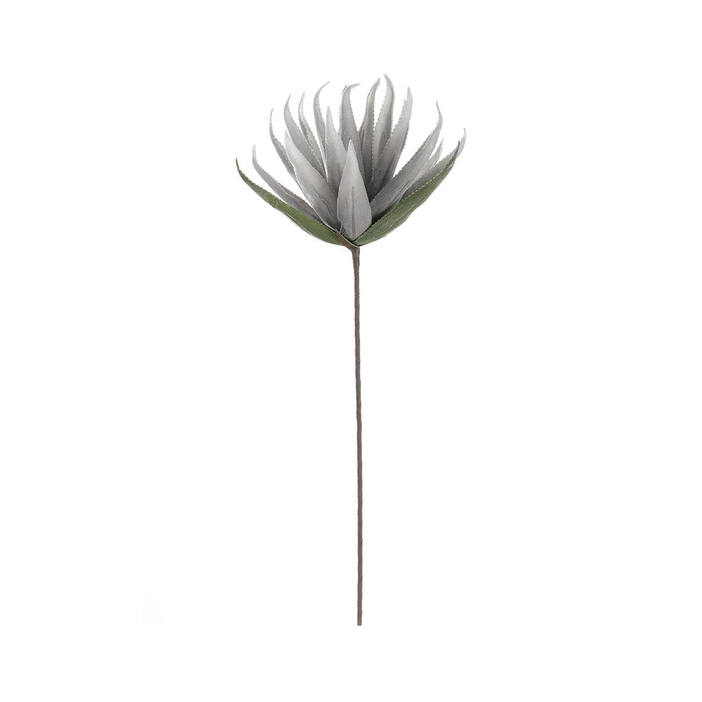 84cm Single Stem Foam Flower Grey