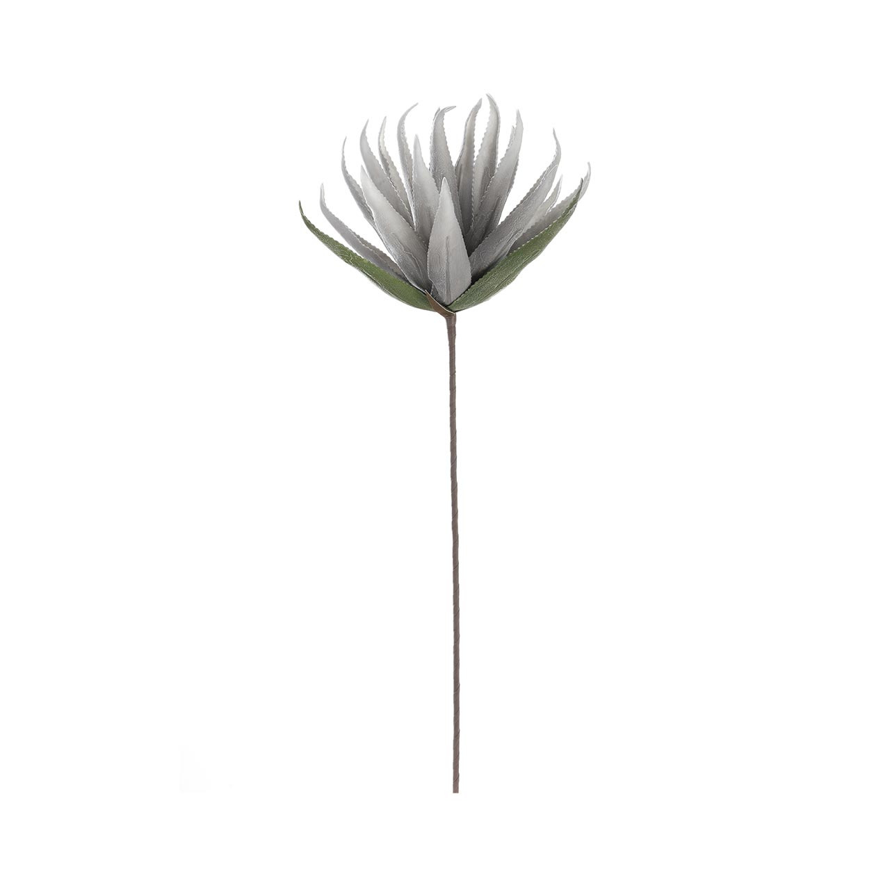84cm Single Stem Foam Flower Grey