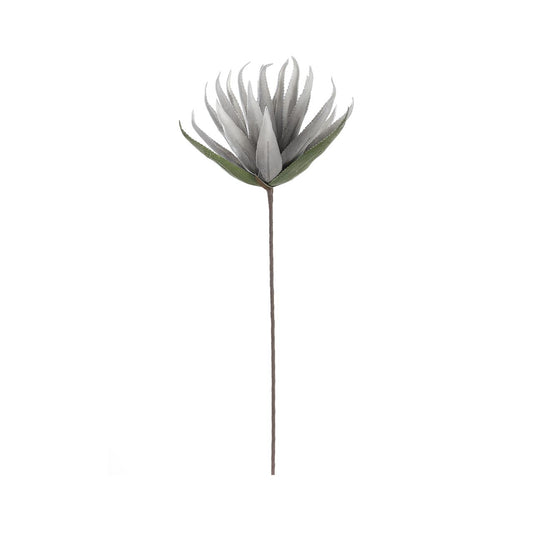 84cm Single Stem Foam Flower Grey