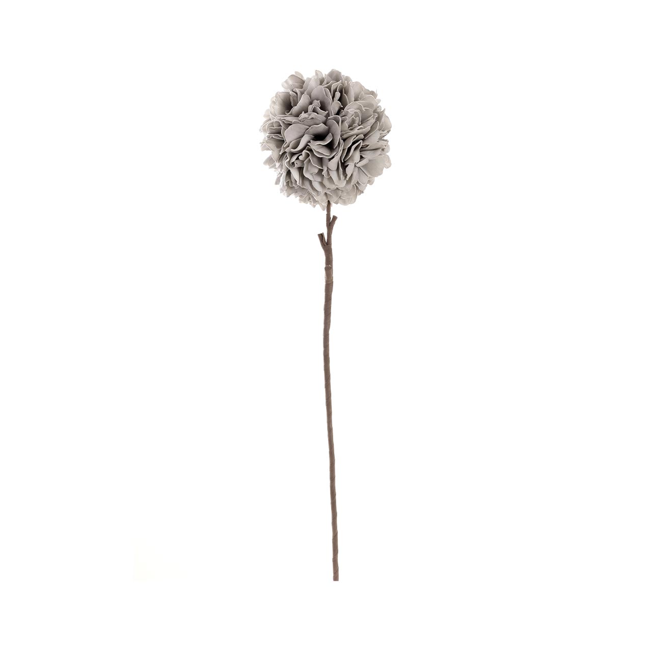 76cm Carnation Foam Flower Grey