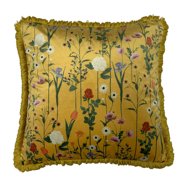 Fleura 50x50 Feather Filled Cushion Ochre