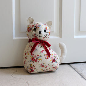 Floral Cat Door Stop Multi - view 5