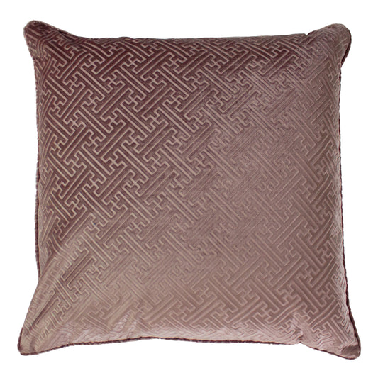 FLORENCE 55X55 FEATHER FILLED CUSHION BLUSH