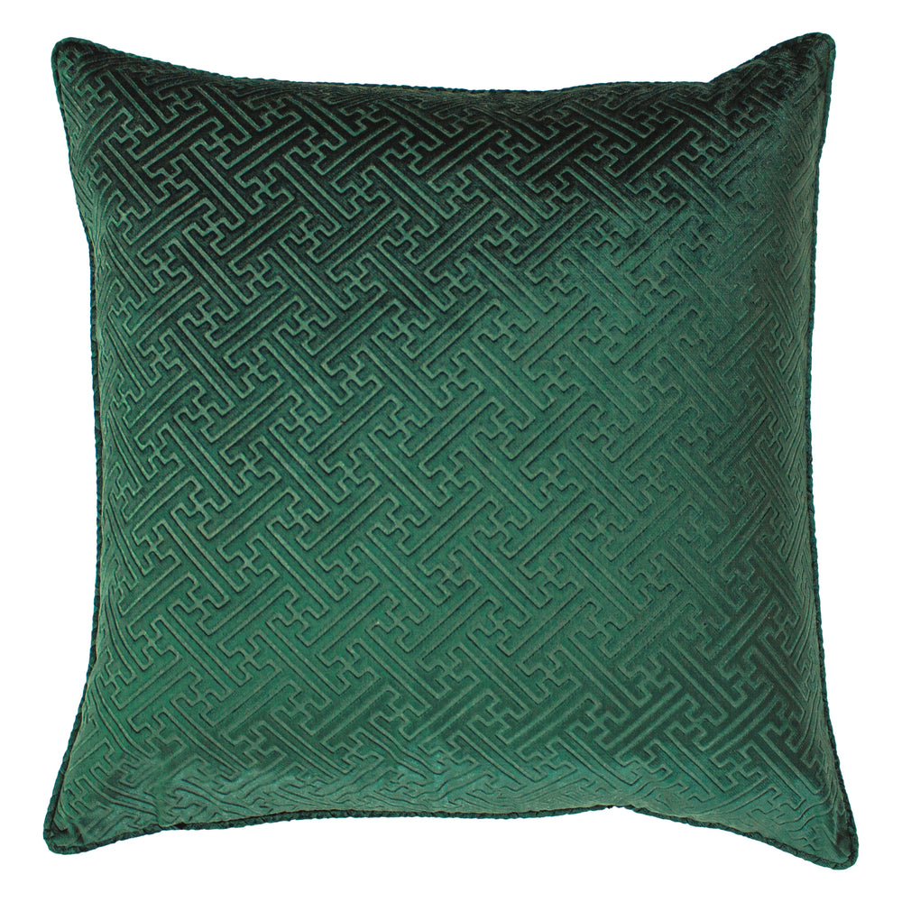 Florence 55x55 Feather Filled Cushion Emerald