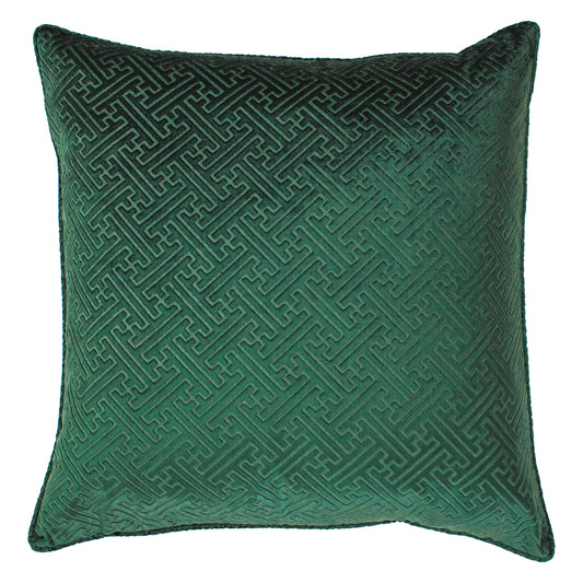 FLORENCE 55X55 FEATHER FILLED CUSHION EMERALD