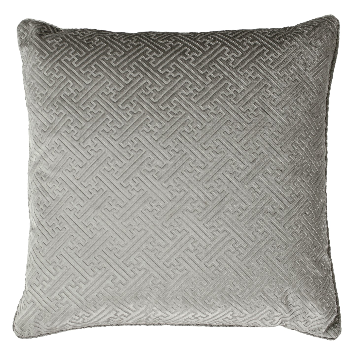 FLORENCE 55X55 FEATHER FILLED CUSHION SILVER