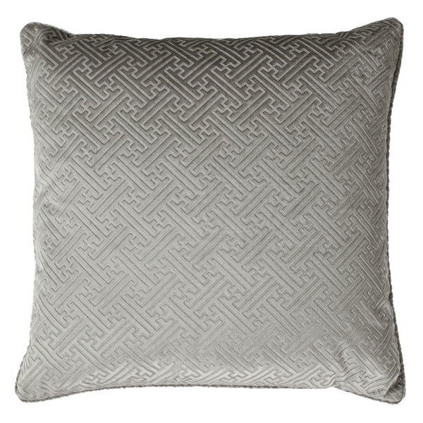 Florence 55x55 Feather Filled Cushion Silver