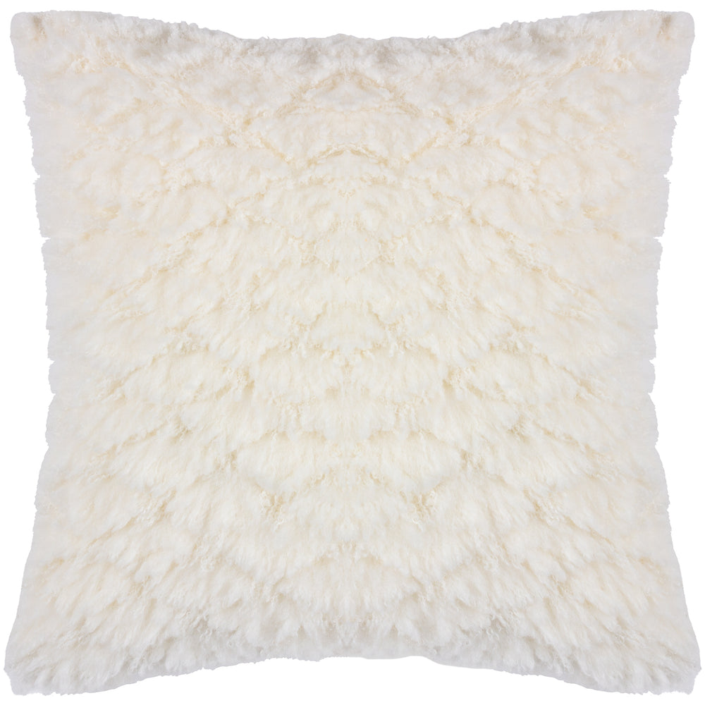 Fluff Ball 45x45 Feather Filled Cushion Dreamy Cream