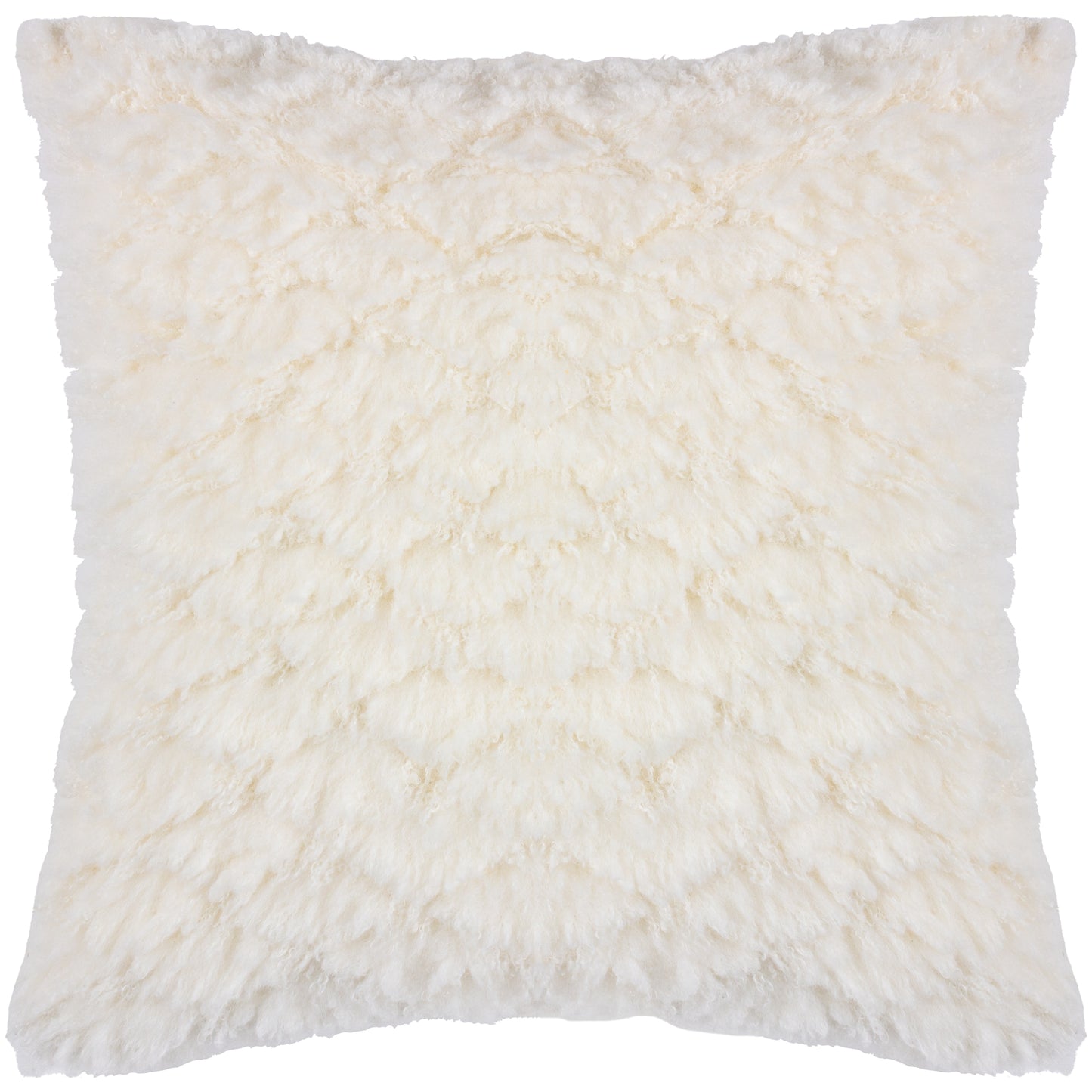 FLUFF BALL 45X45 FEATHER FILLED CUSHION DREAMY CREAM