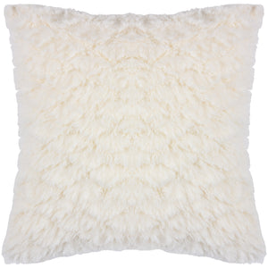 Fluff Ball 45x45 Feather Filled Cushion Dreamy Cream