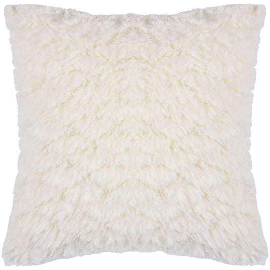 FLUFF BALL 45X45 FEATHER FILLED CUSHION DREAMY CREAM