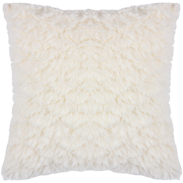 Fluff Ball 45x45 Feather Filled Cushion Dreamy Cream