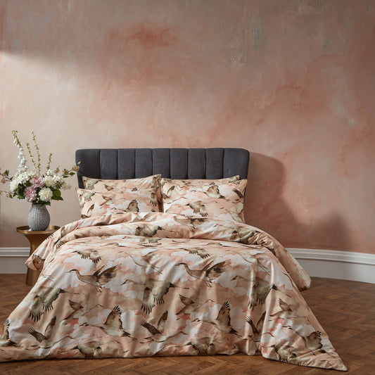 FLYWAY DOUBLE DUVET SET BLUSH