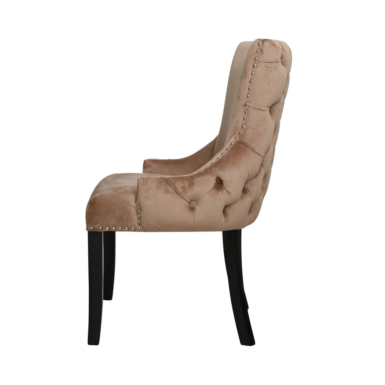 Tufted Back Dining Chair Champagne