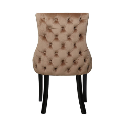 Tufted Back Dining Chair Champagne