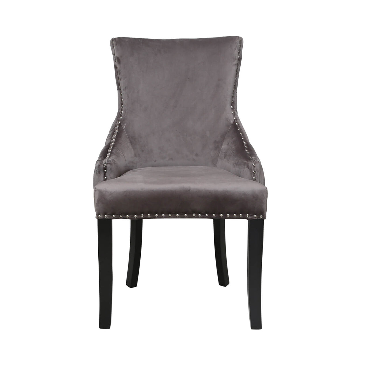 Tufted Back Dining Chair Grey