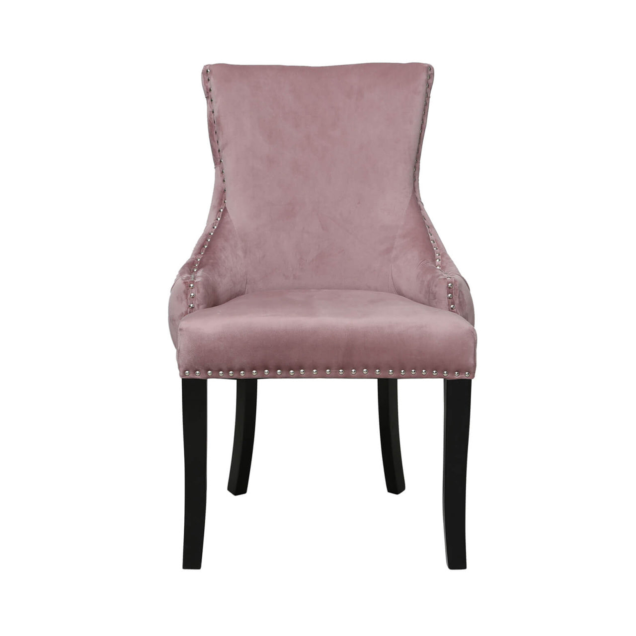 Tufted Back Dining Chair Blush Pink