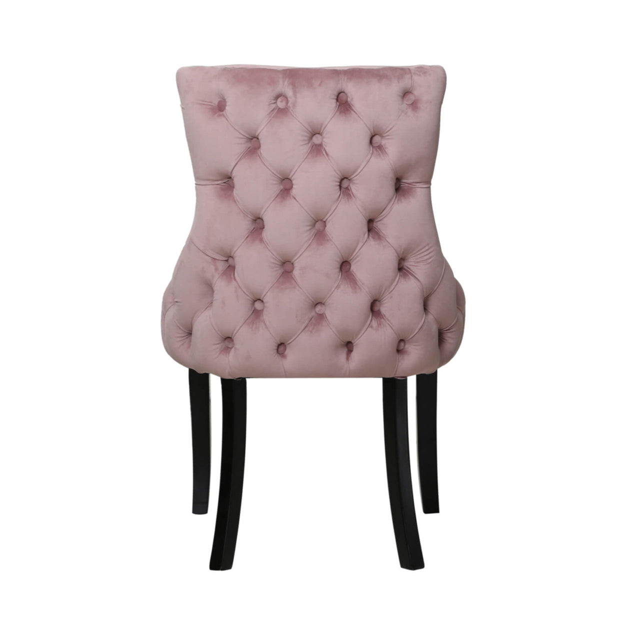 Tufted Back Dining Chair Blush Pink