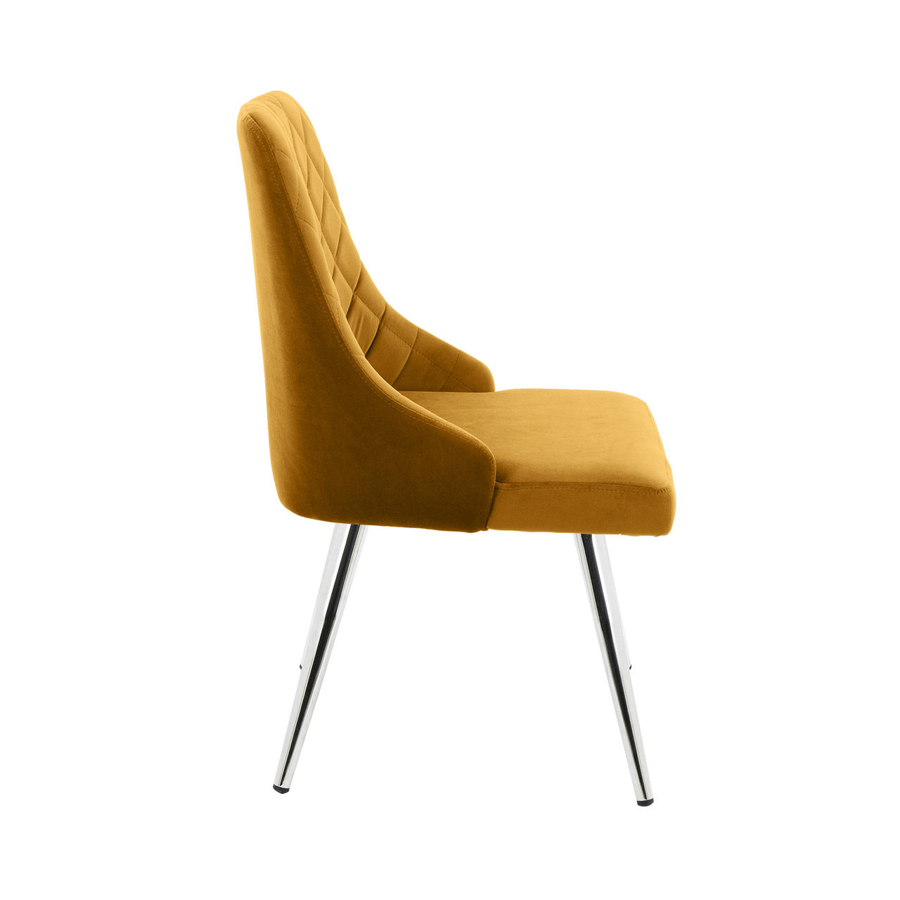 Tiffany Dining Chair Mustard Velvet